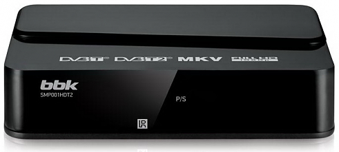 ТВ приставка BBK SMP001HDT2 черный 