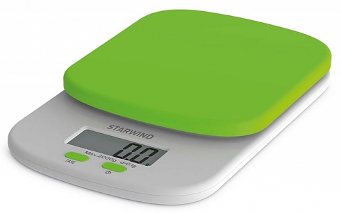 Весы кухонные StarWind SSK2155 зеленый 