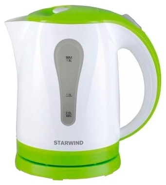 Чайник электрический StarWind SKP2215 белый/зеленый 