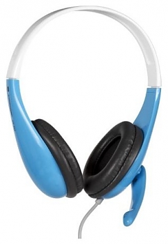 Наушники с микрофоном Cosonic CH-6006A голубые 