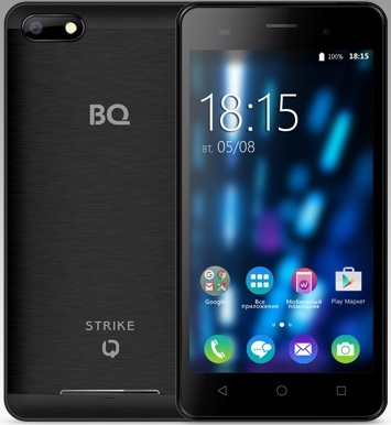 Смартфон BQ BQS-5020 Strike Black Brushed 