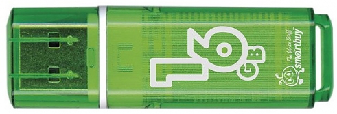 Флеш диск USB SmartBuy 16Gb Glossy green 