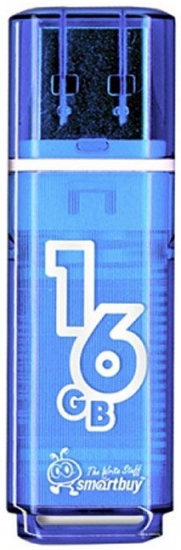 Флеш диск USB SmartBuy 16Gb Glossy blue 
