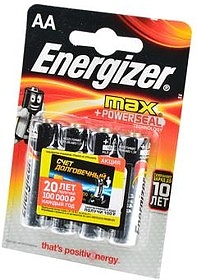 Батарейка Energizer Max LR6 BL4 