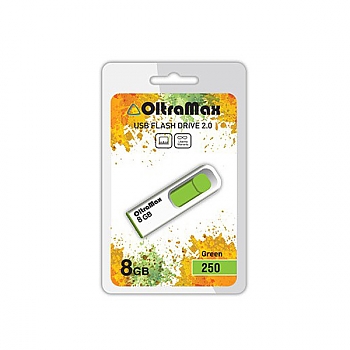 Флеш диск USB OltraMax  8Gb 250 зеленый 