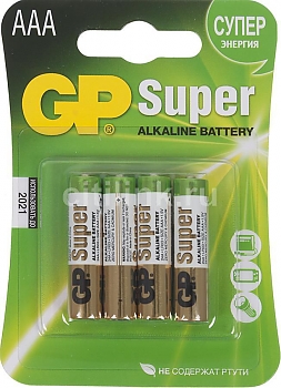 Батарейка GP Super alkaline LR03 (24ARS) SP4 