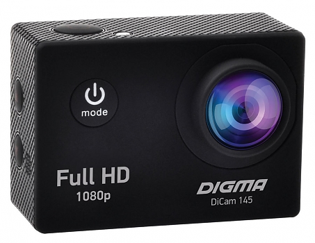 Видеокамера Digma DiCam 145 черный экш 