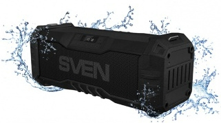 Акустическая система Sven PS-430 черный 2х7.5Вт, Bt, waterprof 
