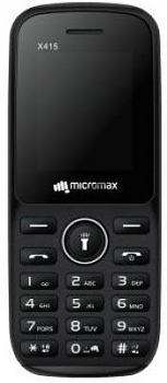 Мобильный телефон Micromax X415 32Mb черный 