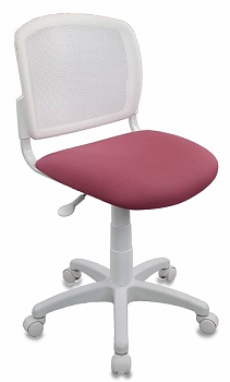 Кресло Бюрократ CH-W296NX/26-31 спинка сетка белый TW-15 сиденье розовый 26-31 