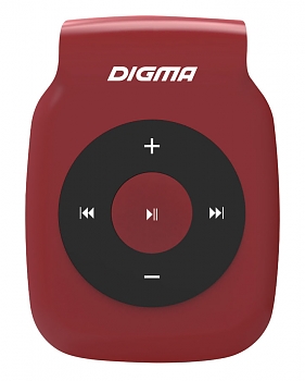 MP3 плеер на флеш карте Digma P2 Black/Red 