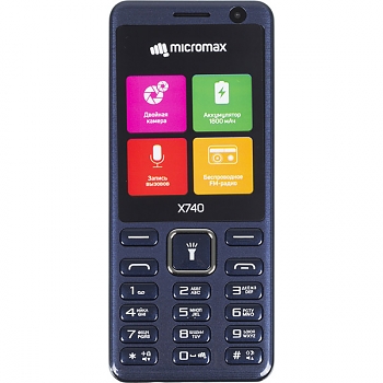 Мобильный телефон Micromax X740 Blue 
