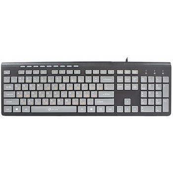 Клавиатура Oklick 480M черный/серый USB slim Multimedia 