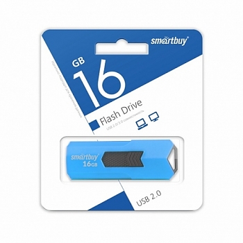 Флеш диск USB SmartBuy 16GB Stream Blue 