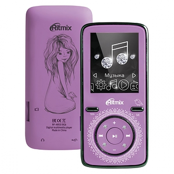MP3 плеер на флеш карте Ritmix RF-4850 8Gb Lilac 