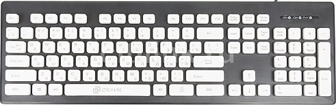 Клавиатура Oklick 580M черный USB slim 