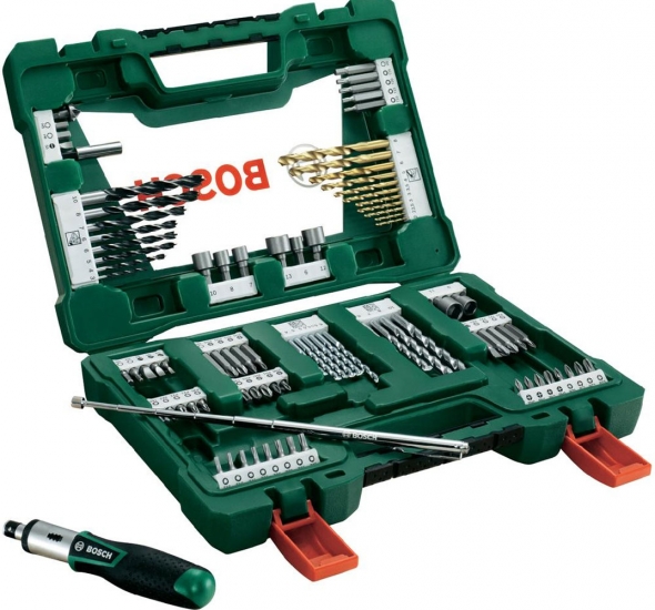Набор инструментов Bosch V-line 91 предмет (жесткий кейс) 