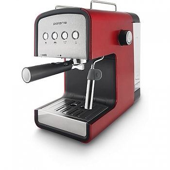 Кофеварка Polaris PCM 1516AE черно-красный эспрессо 