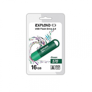 Флеш диск USB Exployd 16Gb 570 зеленый 