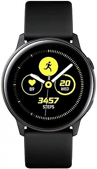Смарт-часы Samsung SM-R500 GalaxyWatch active (SM-R500NZKASER) (черн. сатин) 