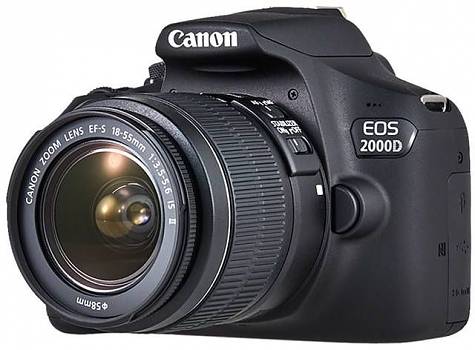 Фотоаппарат зеркальный Canon EOS 2000D черный 24.1Mpix 