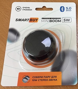 Акустическая система SmartBuy MINI BOOM TWS, Bluetooth, 5 Ватт SBS-420 