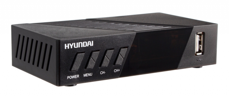 ТВ приставка Hyundai H-DVB420 черный 