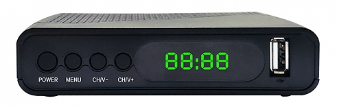 ТВ приставка Hyundai H-DVB500 черный 