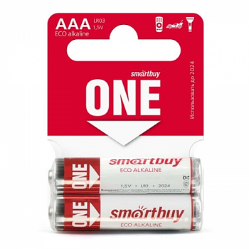 Батарейка SmartBuy ONE LR03 (AAA) Shrink Card-2 