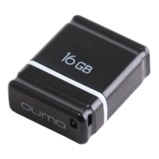 Флеш диск USB Qumo 16Gb Nano black 