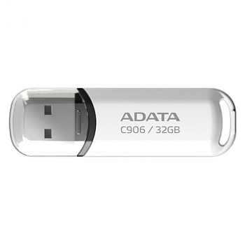 Флеш диск USB A-DATA 32Gb C906 белый 
