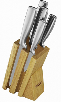 Набор ножей Vitesse VS 2744 5 ножей + подставка 