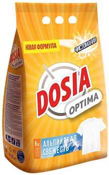 Порошок стиральный Dosia Optima Альпийская Свежесть универсал 6кг 