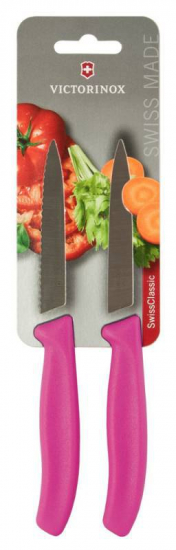 Набор ножей Victorinox Swiss Classic (6.7796.L5B) компл.:2шт розовый блистер 