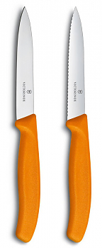 Набор ножей Victorinox Swiss Classic (6.7796.L9B) компл.:2шт оранжевый блистер 