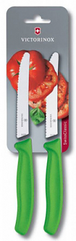Набор ножей Victorinox Swiss Classic (6.7836.L114B) компл.:2шт салатовый блистер 