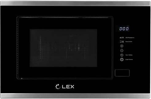 Встраиваемая микроволновая печь Lex Bimo 20.01 INOX нержавеющая сталь/черный 