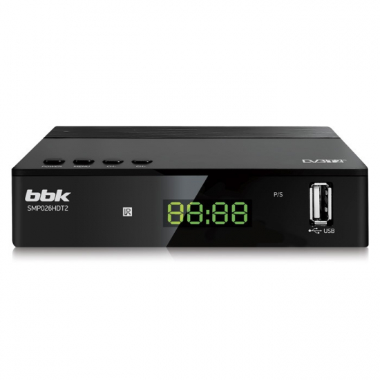ТВ приставка BBK SMP026HDT2 черный 