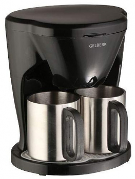 Кофеварка Gelberk с двумя чашками GL-540 НТ (T01218369)