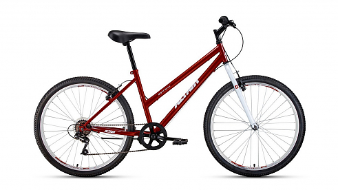 Велосипед Forward ALTAIR MTB HT 26 Low, рост 15'', сезон 2020-2021, красный/белый, 6 ск 