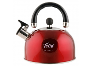 Чайник Teco TC-117, нерж. сталь, красный 