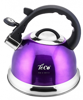 Чайник Teco TC-115, нерж. сталь, фиолетовый 