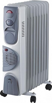 Радиатор масляный OASIS BB-20T серый, тепловентилятор 